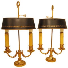 Pair of Bouillotte Lamps