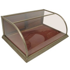 Antique Nickel Plated Display Case