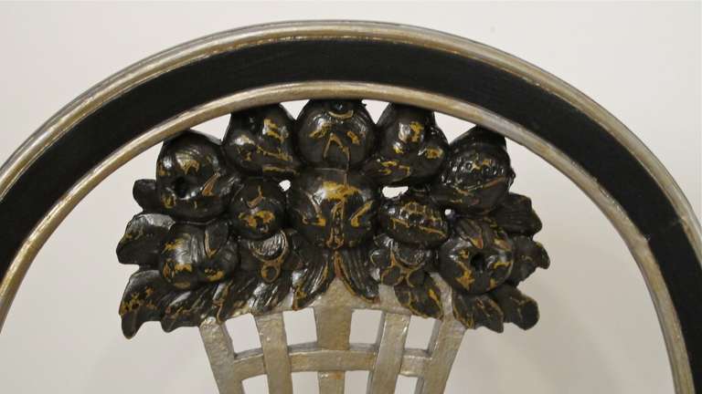 Carved Art Deco Side Chairs