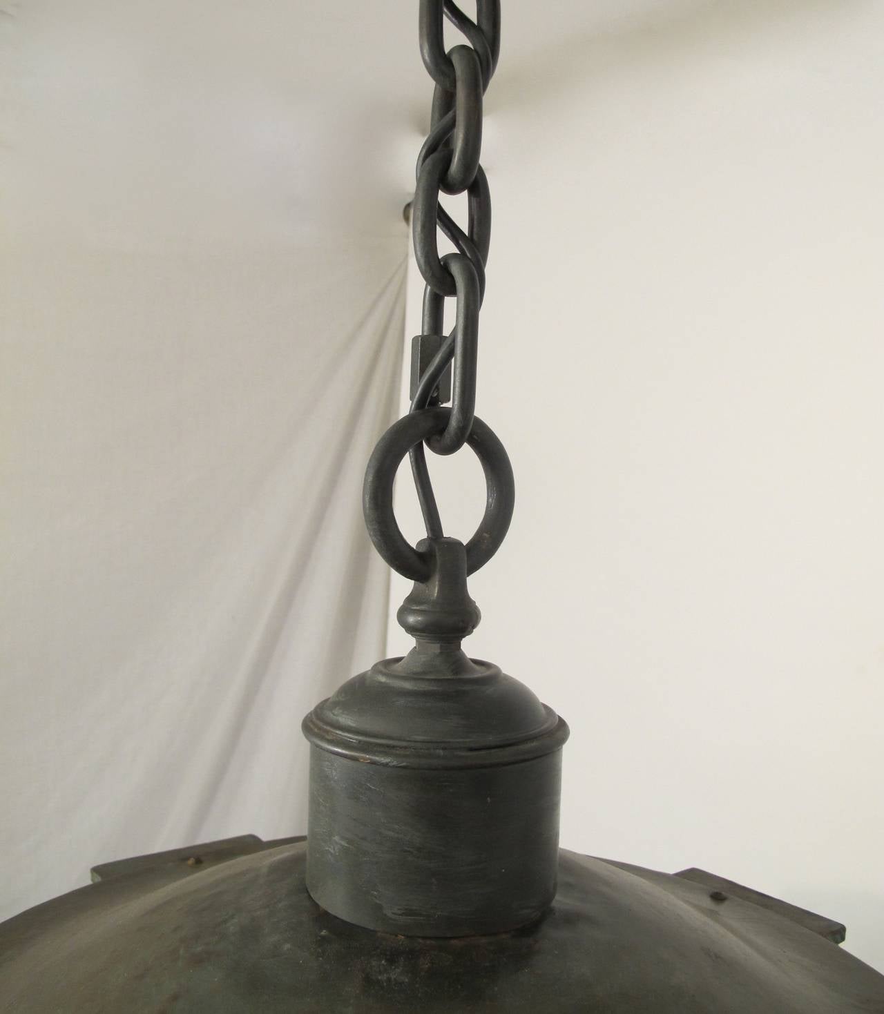  large antique , Bronzed, Cast Iron and Copper Lantern 2