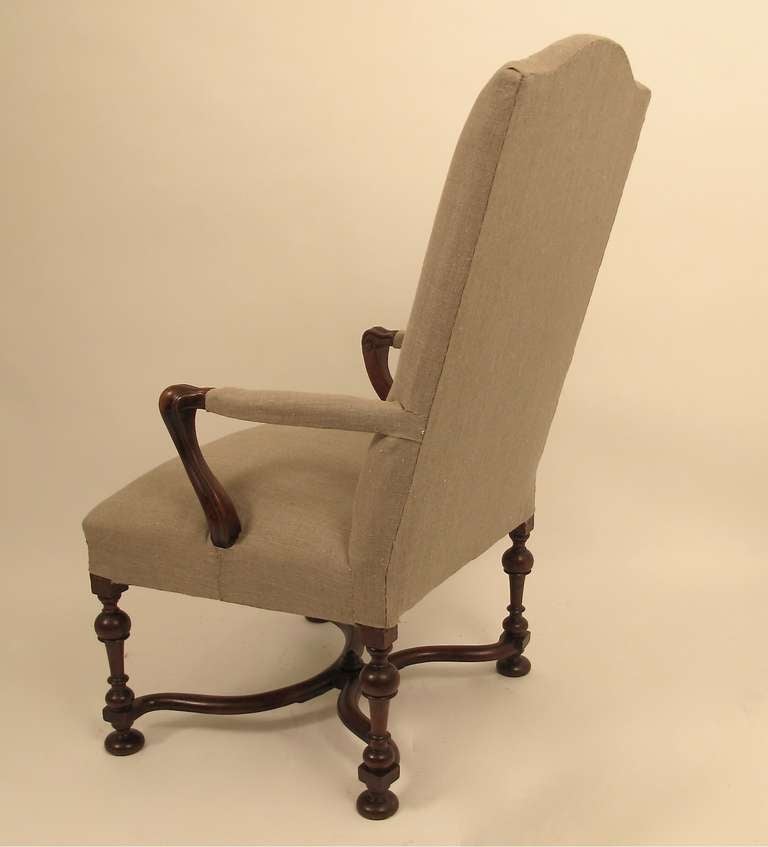 18th Century and Earlier 18th Century French Walnut Armchair