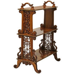 Antique Extraordinary French Walnut Bookshelf