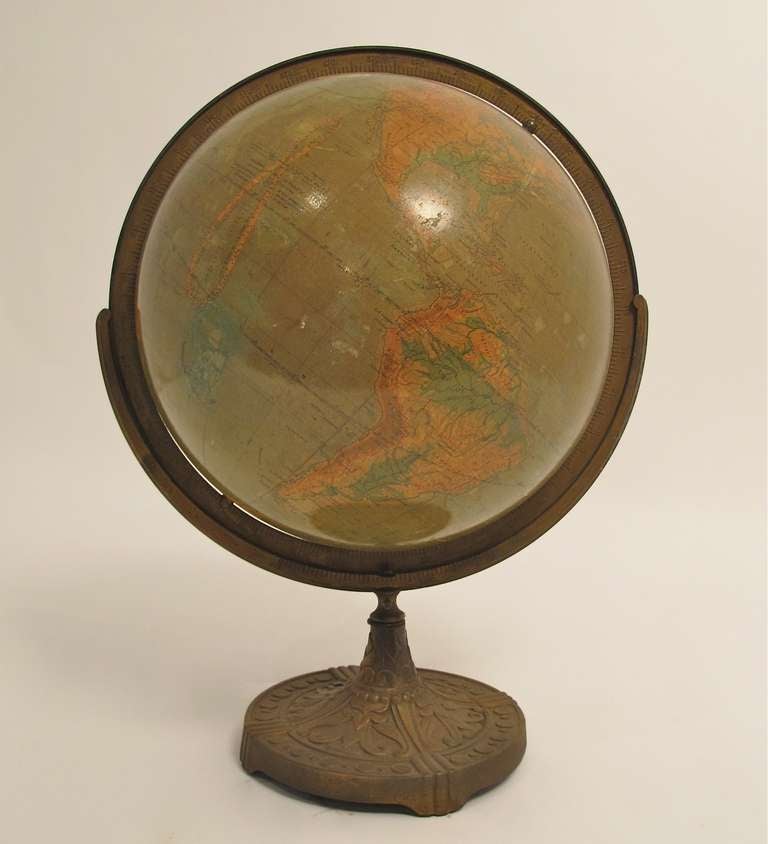 American Art Deco Globe