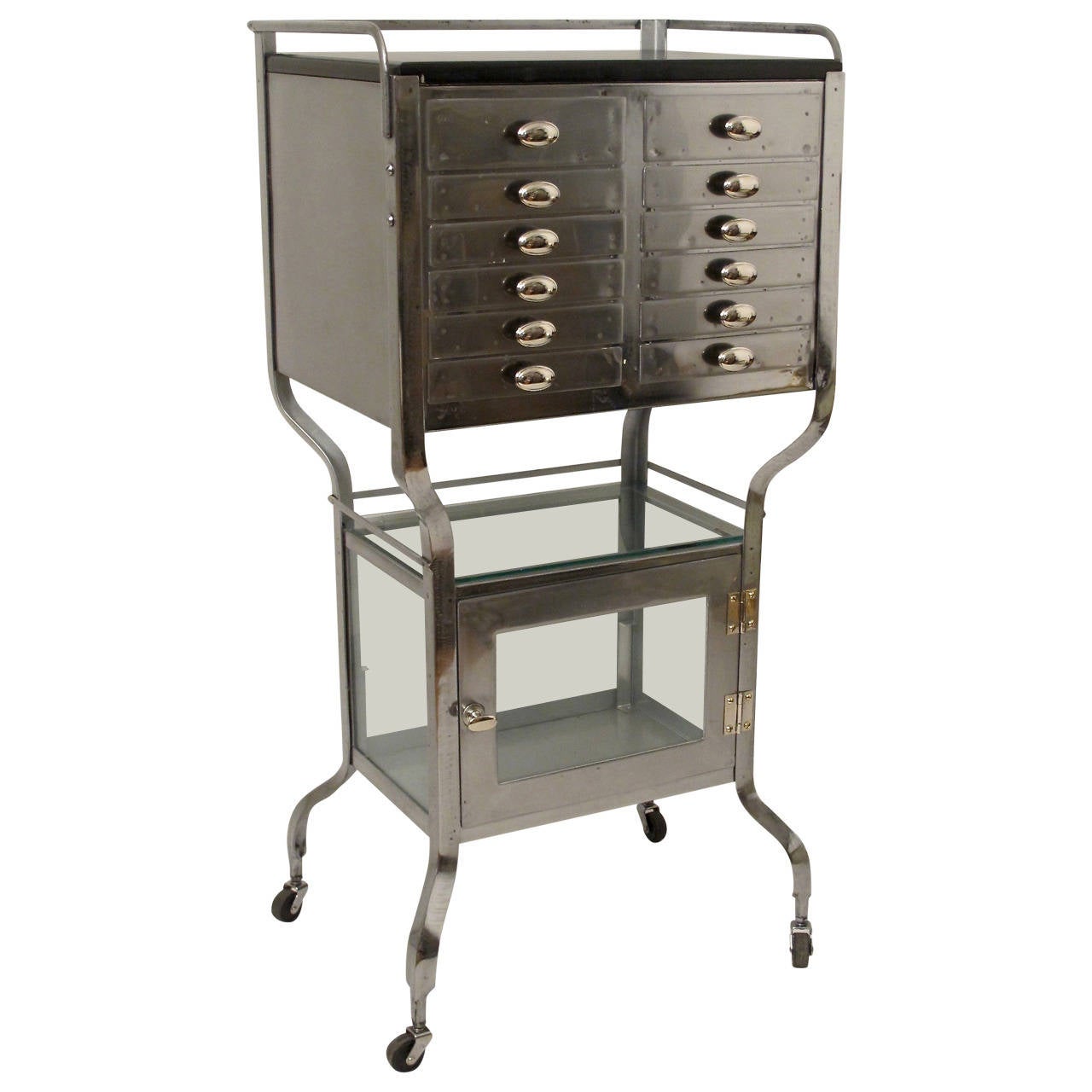 Vintage Steel Medical and Table at 1stDibs