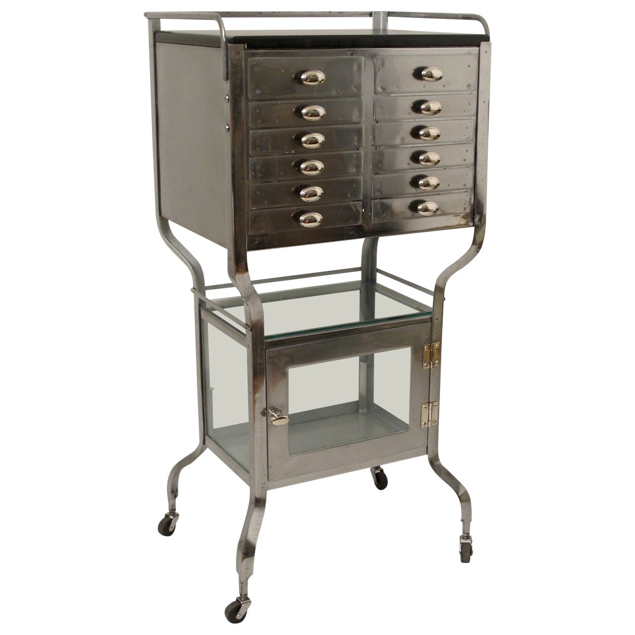 Vintage Steel Medical and Table at 1stDibs