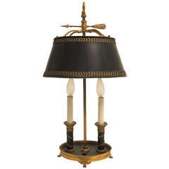 19th Century Bronze Bouillotte Lamp 2