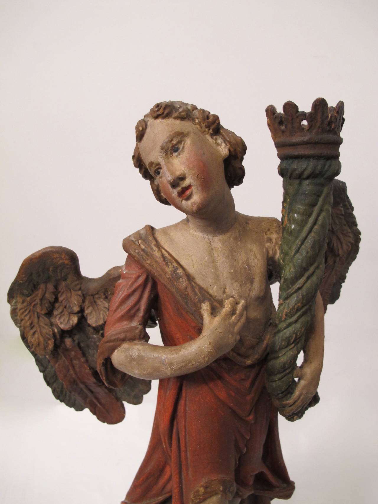 Pair of 18th Century Angel Candle Torchieres 1