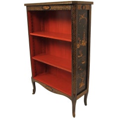 Pair of French Chinoiserie Bookcases