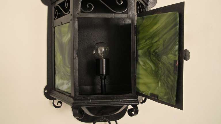 Arts & Crafts Lantern Wall Sconce For Sale 1