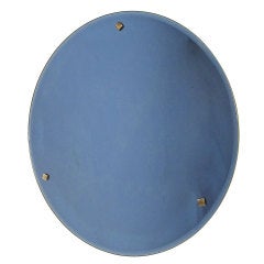 Blue Art Deco Mirror