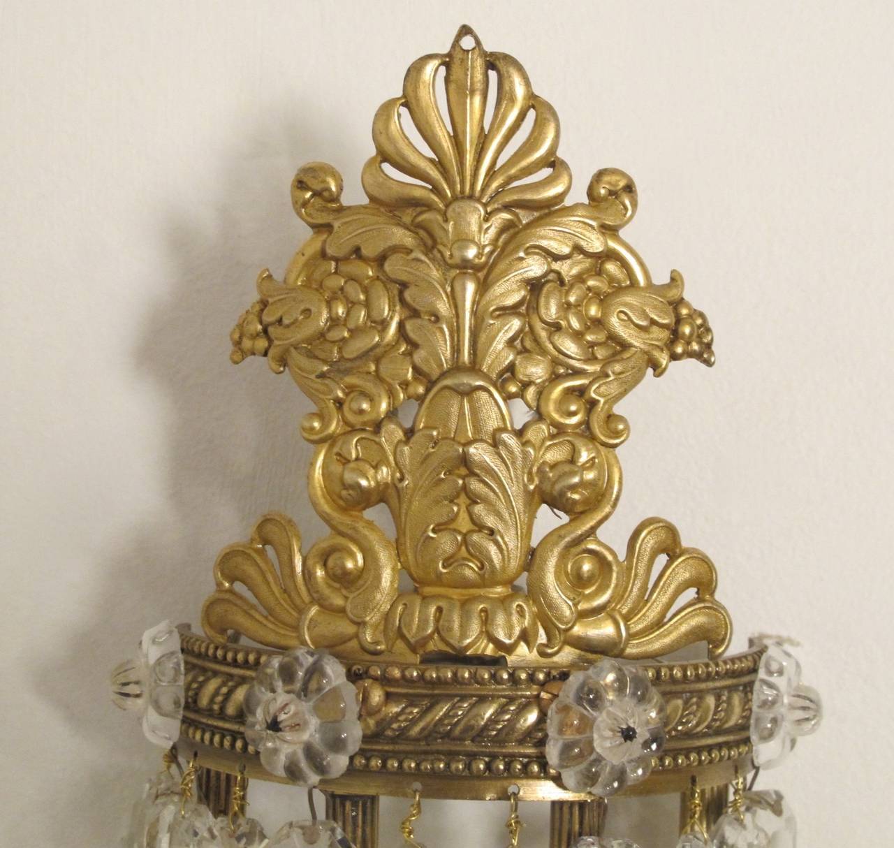 20th Century Brass Wall Sconce