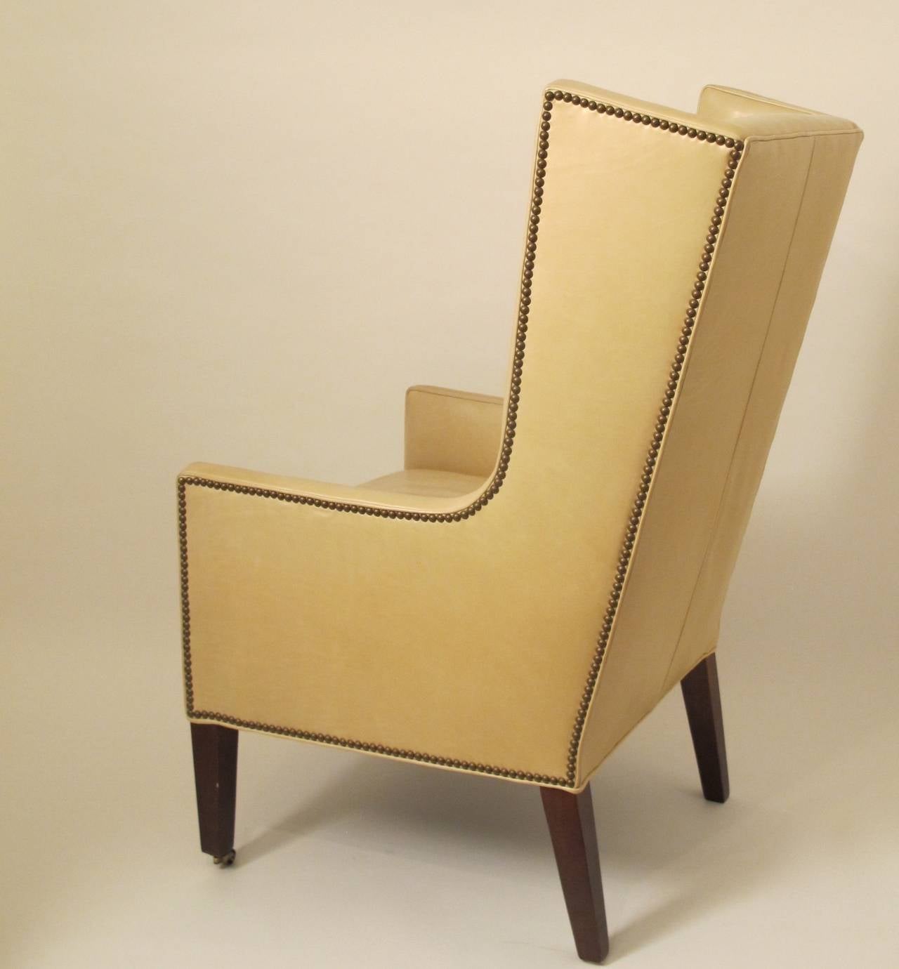 Leather Wingback Chair