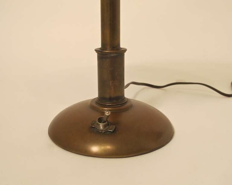 Vintage Brass Desk Lamp In Excellent Condition In San Francisco, CA