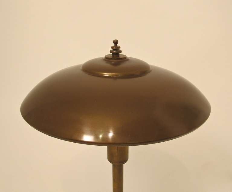 Mid-20th Century Vintage Brass Desk Lamp