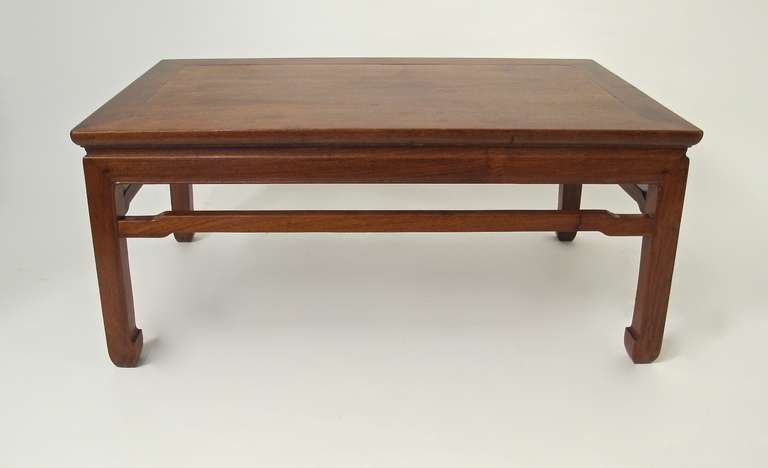 Teakwood coffee table or low table. China, early 20th century.