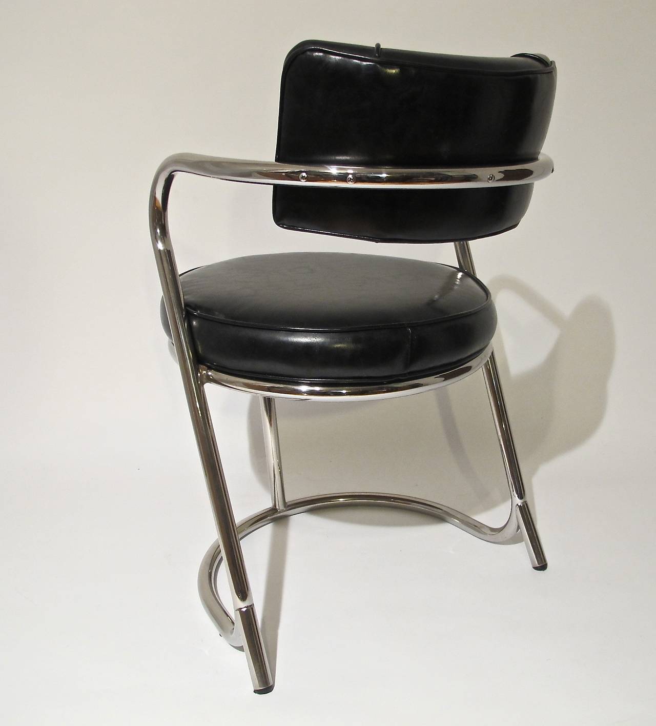 Art Deco Chrome Desk or Arm Chair, circa 1935 at 1stDibs