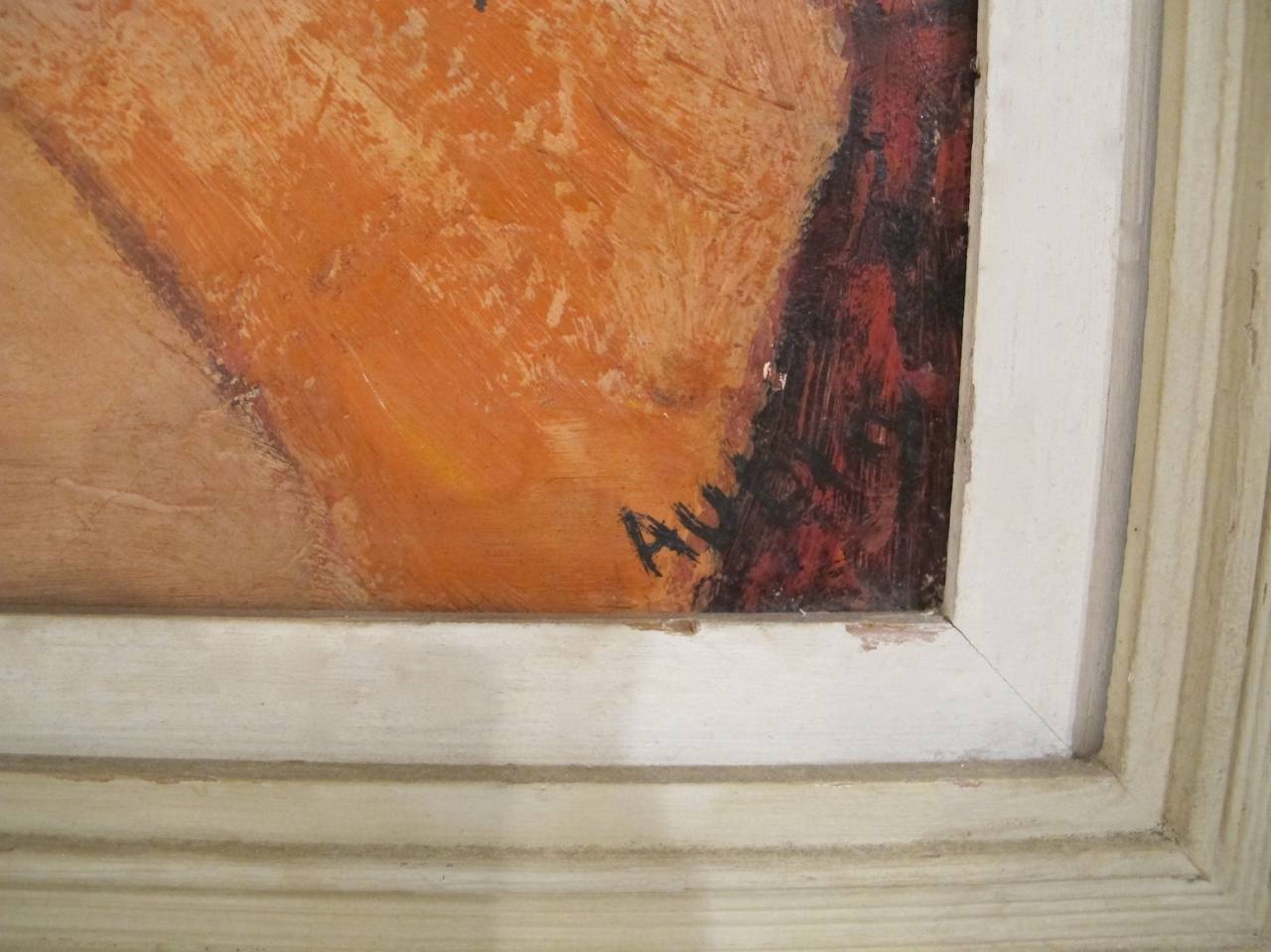 Mid-Century Modern Mid-20th Century Expressionist Nude Painting For Sale