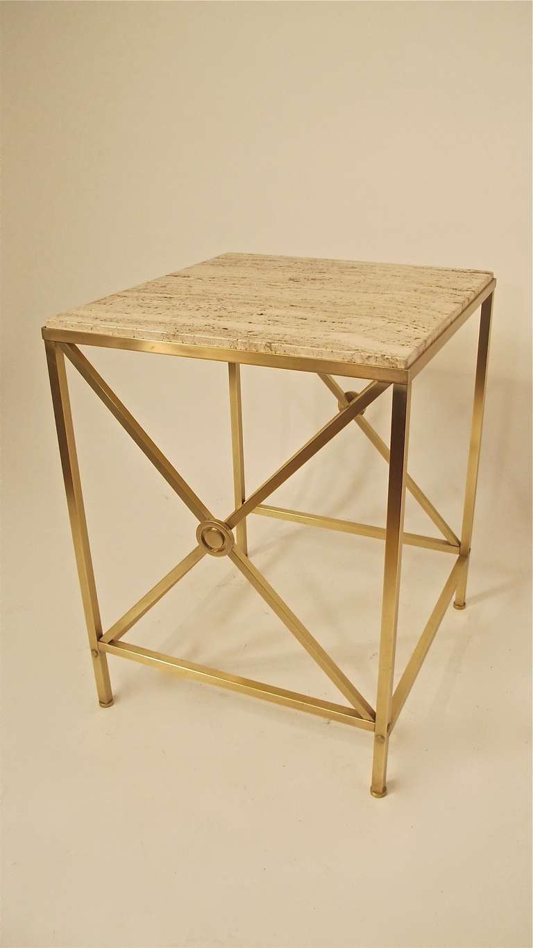 Classical Revival Brass Side Table 1