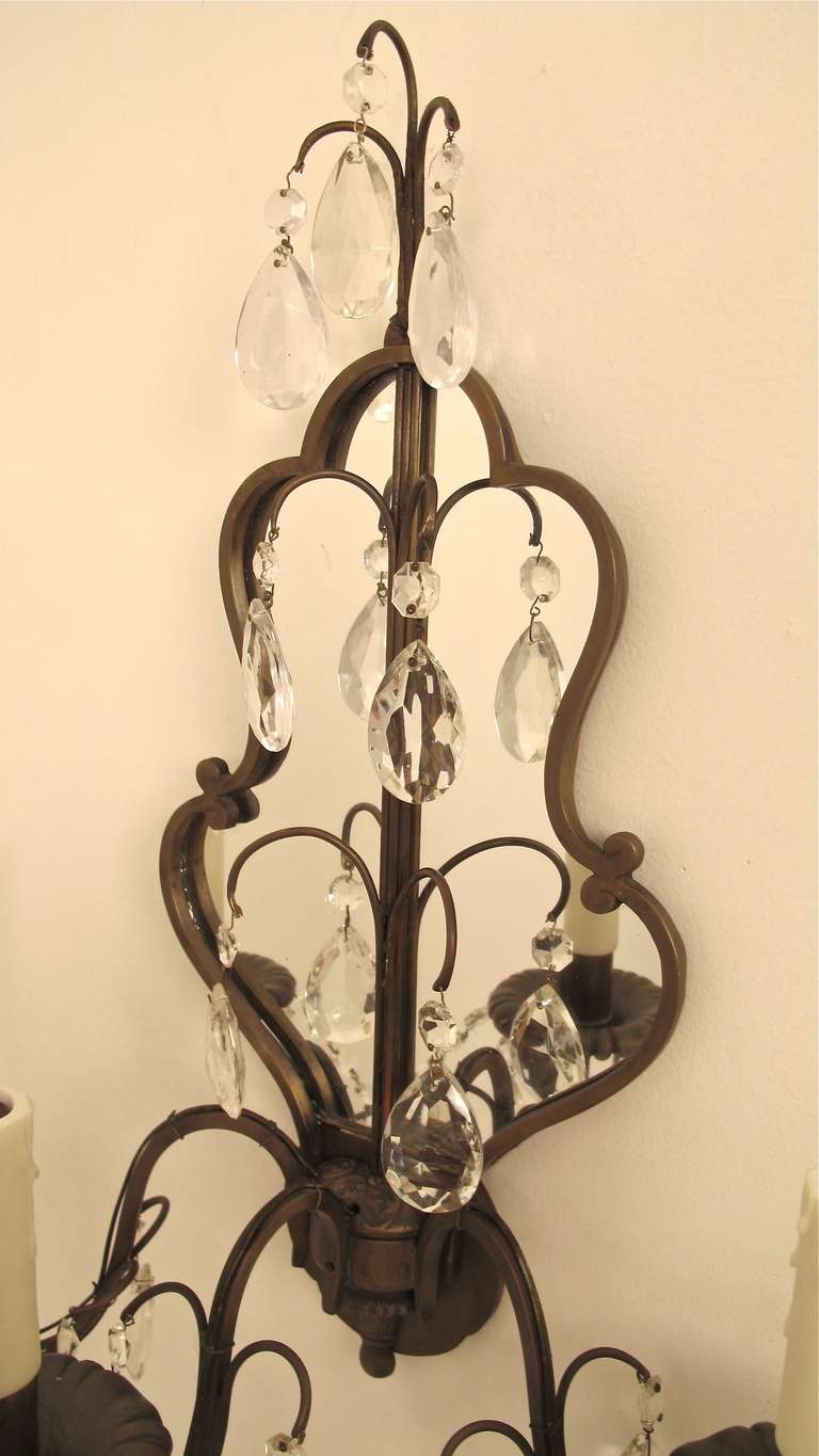 20th Century Mirrored Sconces For Sale