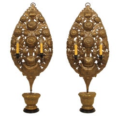 Large European Brass Reflectors