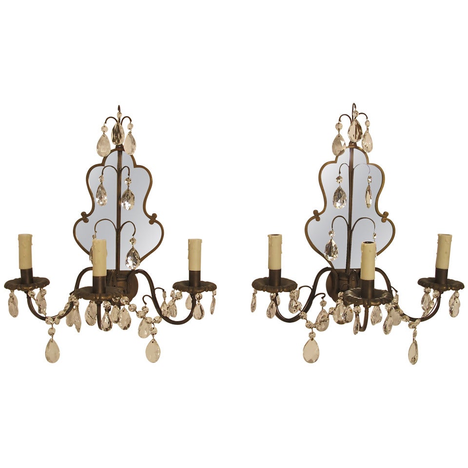 Mirrored Sconces For Sale