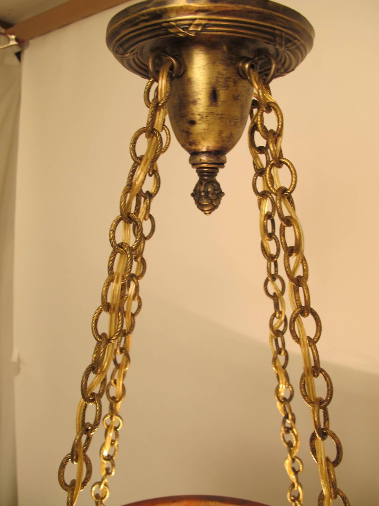 Italian Alabaster Light Fixture