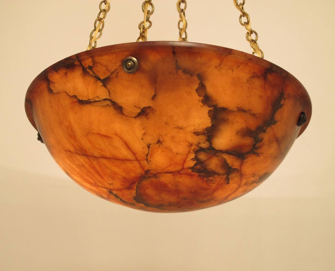 20th Century Alabaster Light Fixture