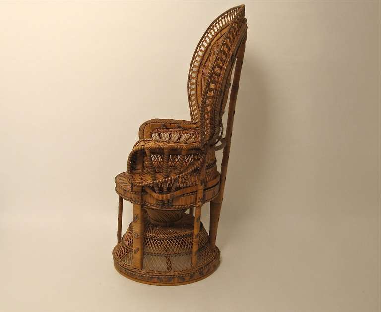 rattan fan chair
