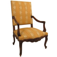 Regence Style Walnut Fauteuil 6