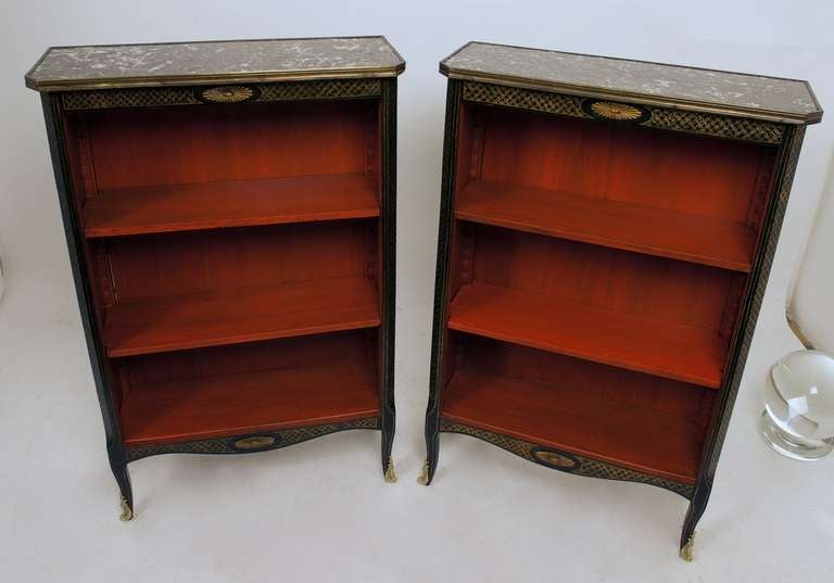 Pair of French Chinoiserie Bookcases In Excellent Condition In San Francisco, CA