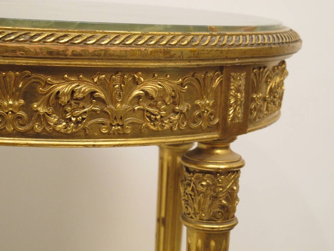 Louis XVI Style Gilt Table In Good Condition In San Francisco, CA