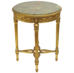 Louis XVI Style Gilt Table