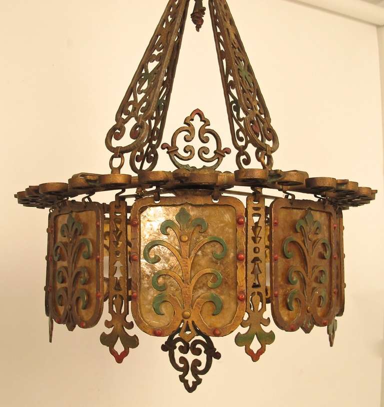 Painted American Light Fixture