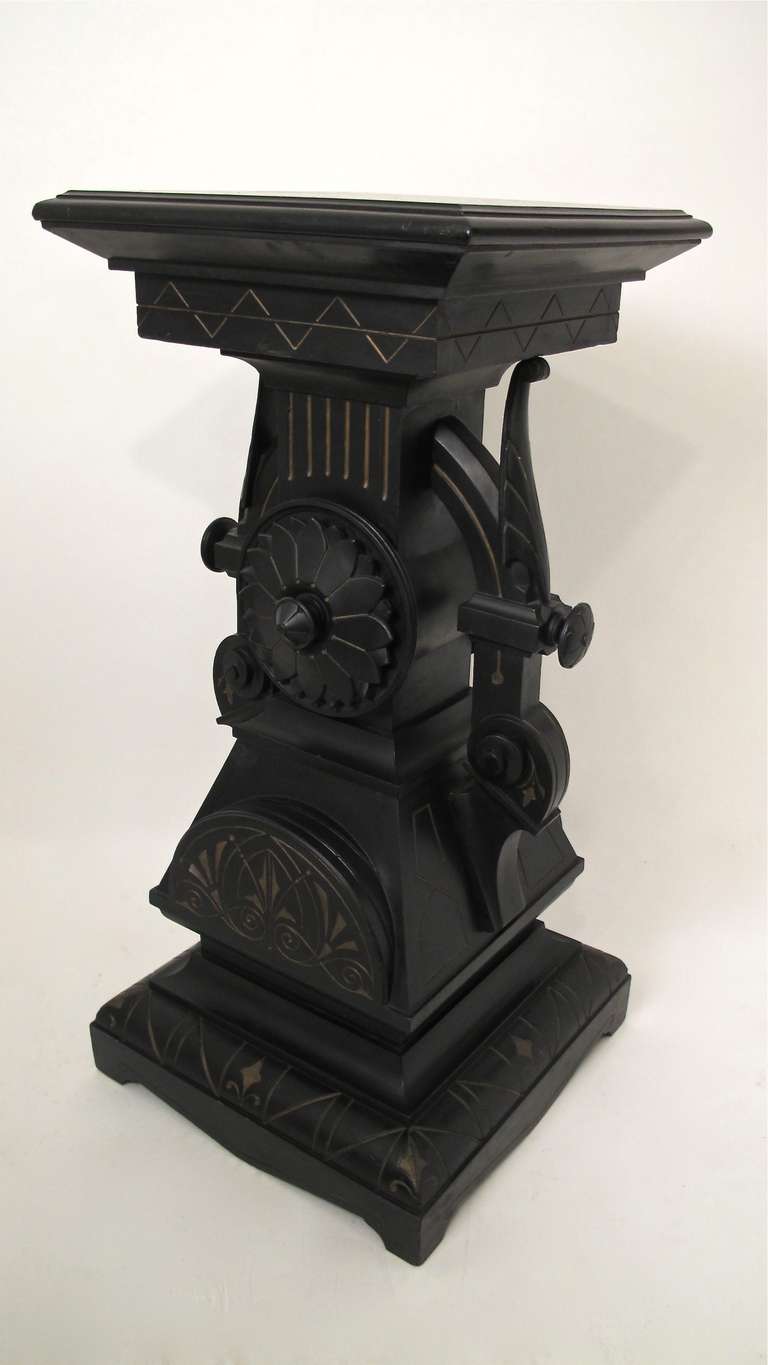 Monumental Aesthetic Movement Pedestal In Excellent Condition In San Francisco, CA