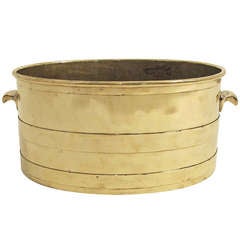 Antique 19th Century Brass Cellarette/Planter
