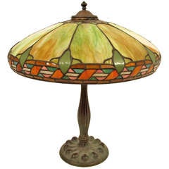 Duffner and Kimberly Art Glass Lamp