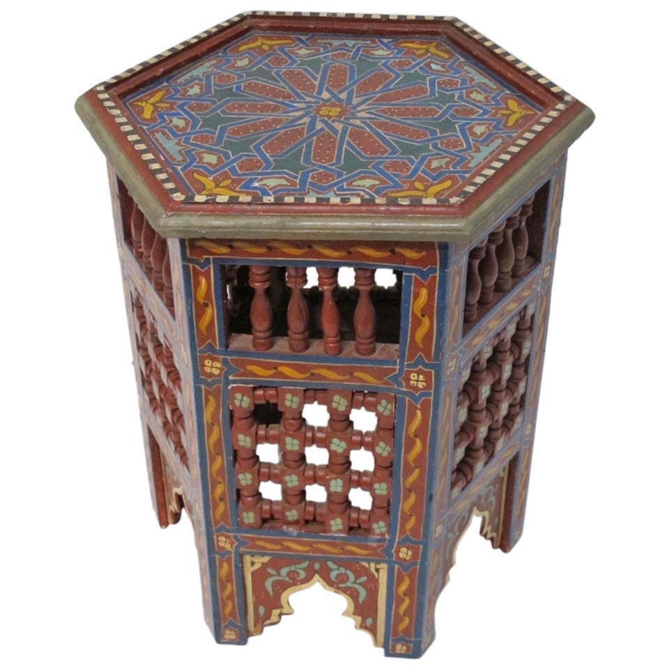 Arabesque or Moroccan Tabouret Table
