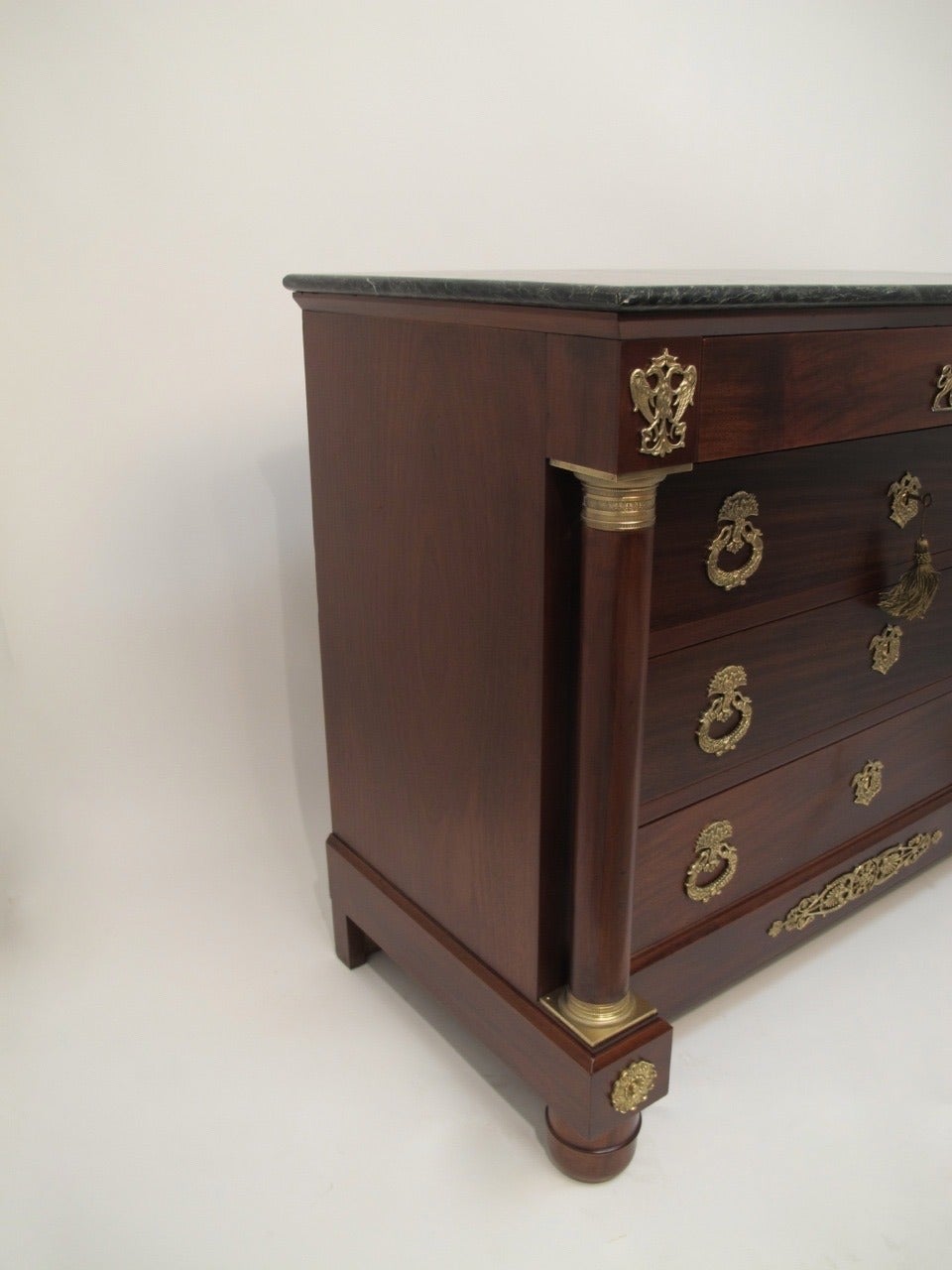 French Empire Mahogany Chest of Drawers For Sale at 1stDibs