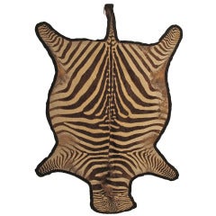 Vintage Zebra Skin Rug