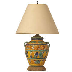 Italian Pottery Lamp