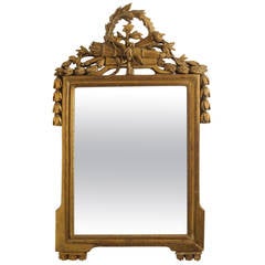 18th Century Louis XVI Gilt Framed Mirror 4