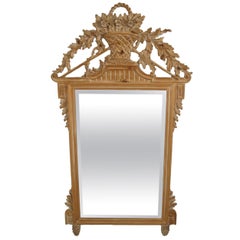 Retro Italian White Washed Mirror