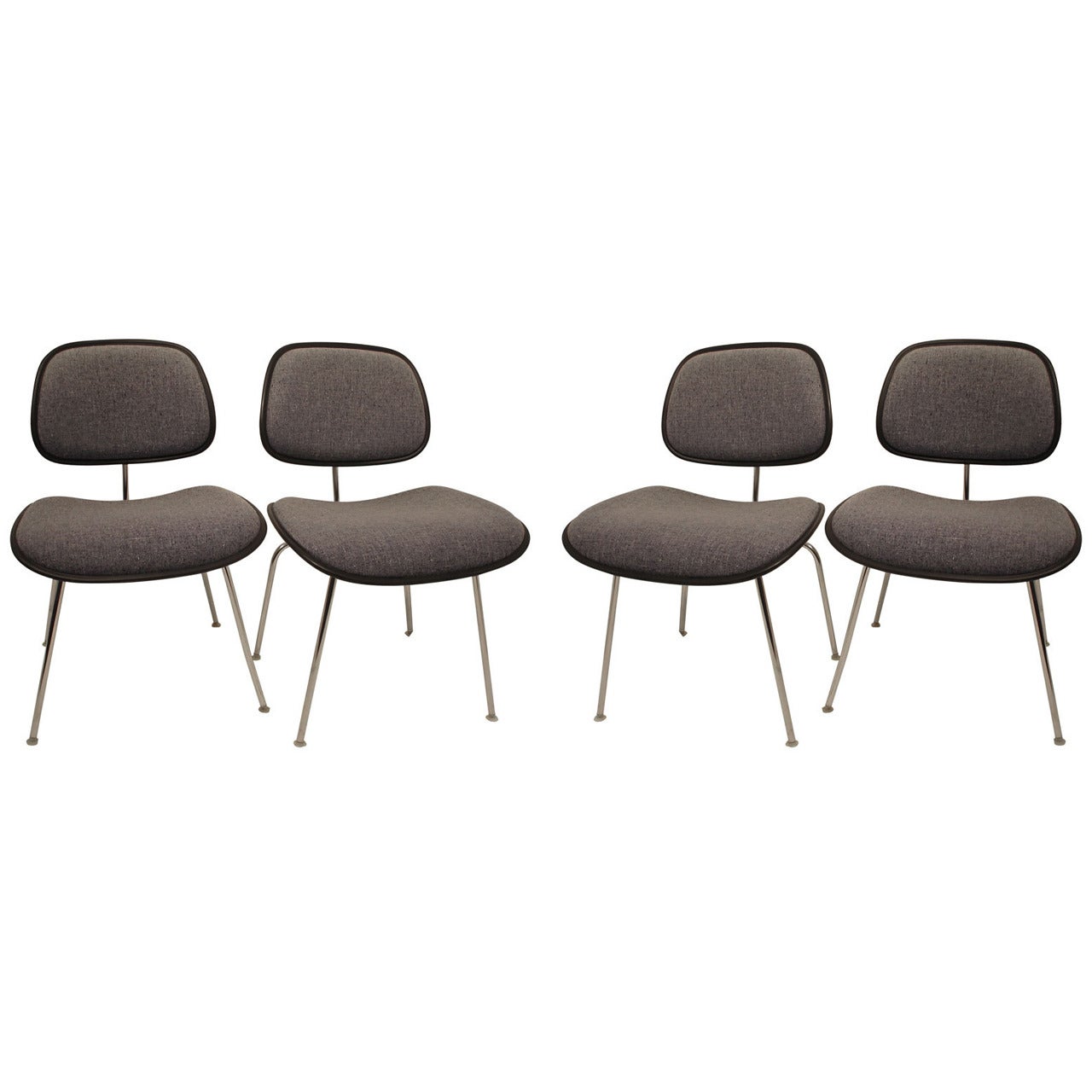 Set of 4 Charles Eames for Herman Miller DCM Chairs