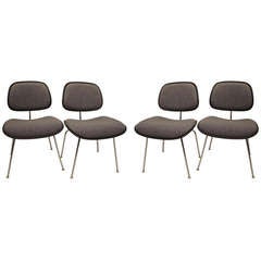 Set of 4 Charles Eames for Herman Miller DCM Chairs