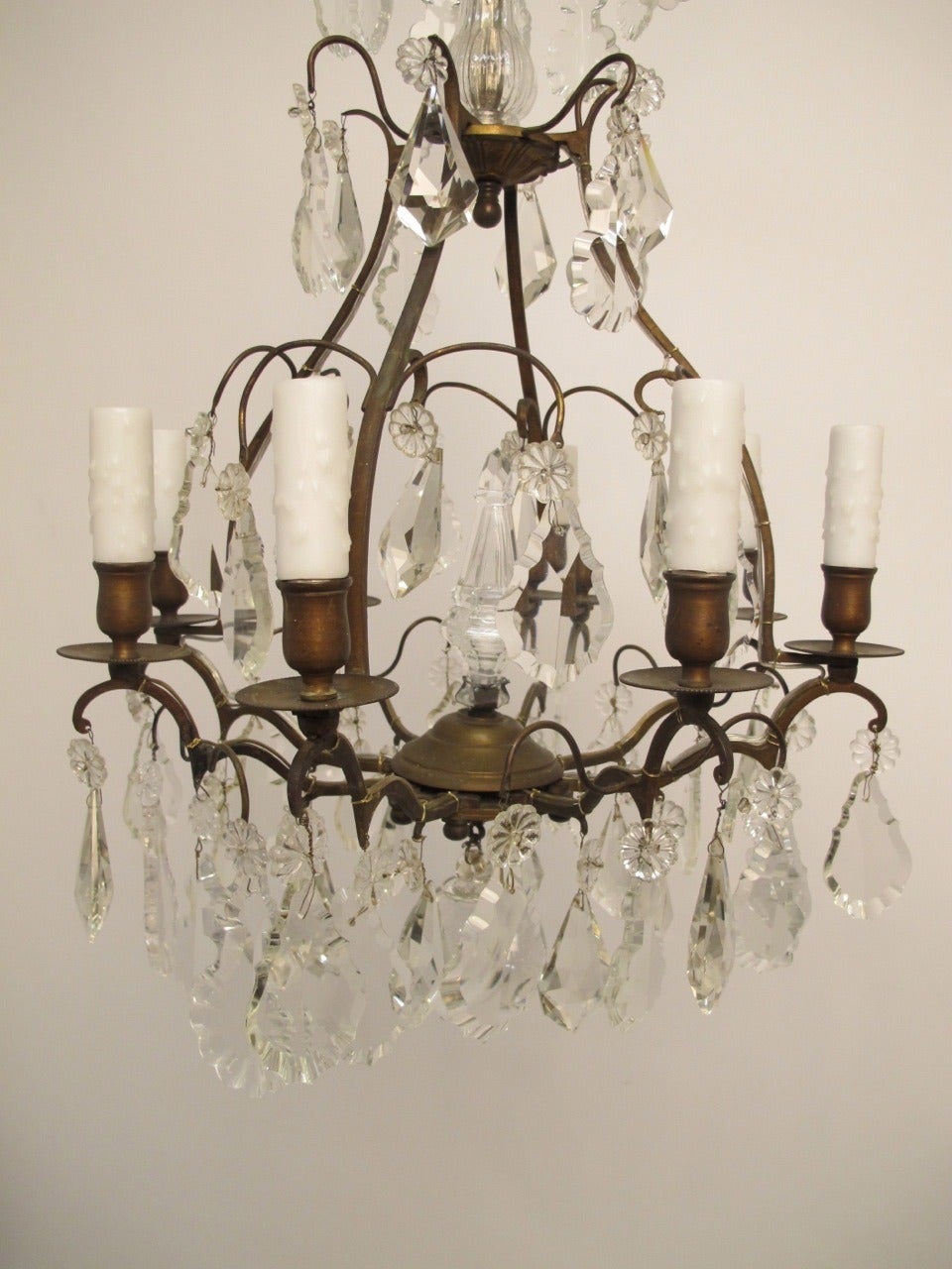 French Bronze Chandelier In Excellent Condition In San Francisco, CA