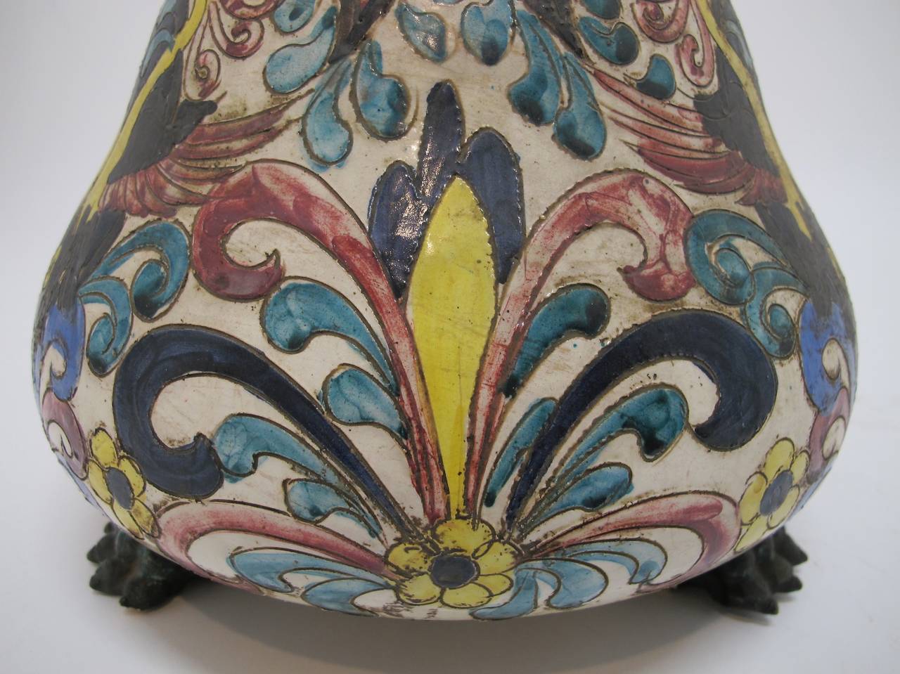 1920s Italian Pottery Lamp 1