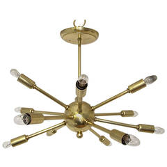 Brass Sputnik Light Fixture