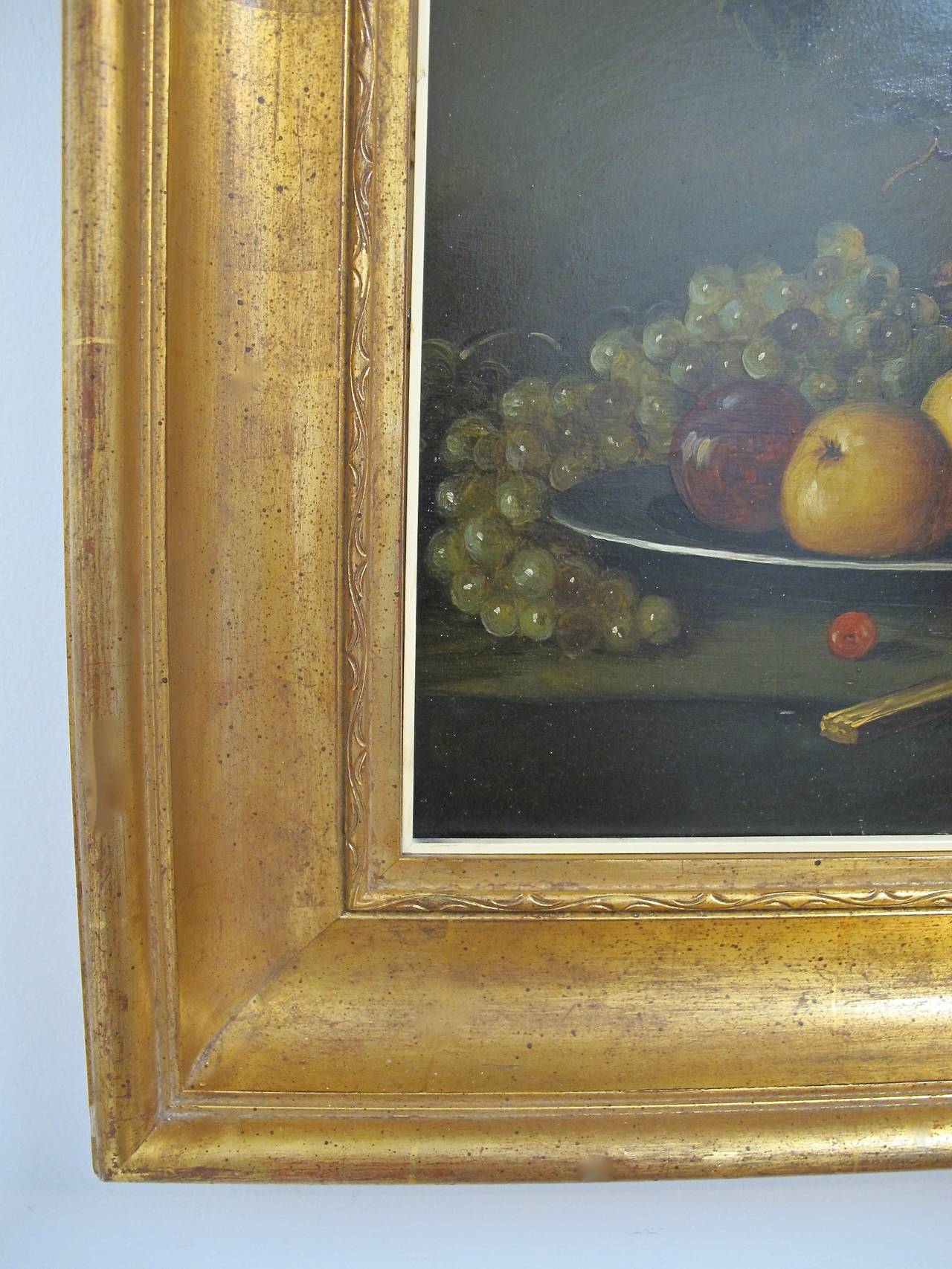 19th Cenury Style Fruit Still Life In Excellent Condition For Sale In San Francisco, CA