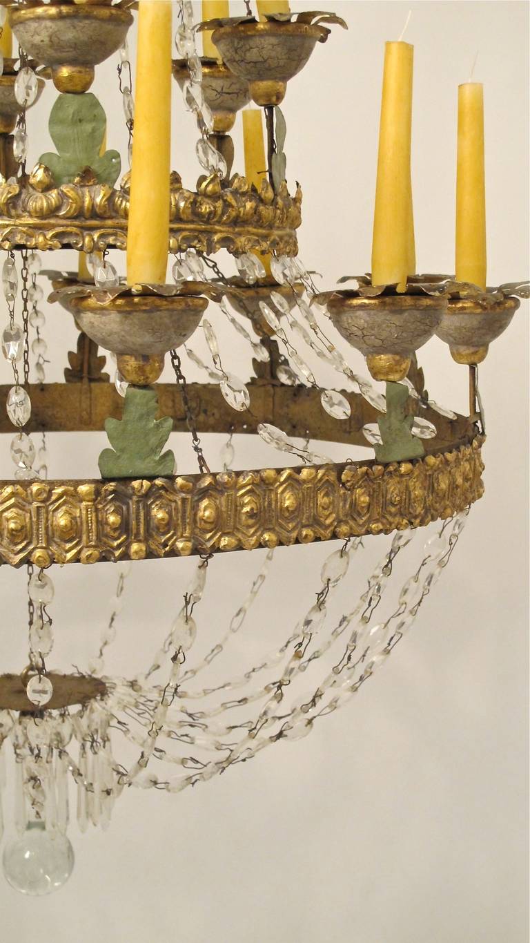 Extraordinary  18th cent. Italian Candle Chandelier 1