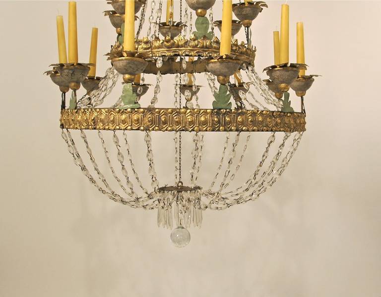 Extraordinary  18th cent. Italian Candle Chandelier 3